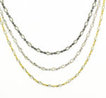 Load image into Gallery viewer, Cubic Zirconia Pear Shape Connected Chain. CZ23
