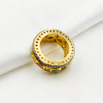 Load image into Gallery viewer, DE03. Diamond Two-Tone Sterling Silver Ring
