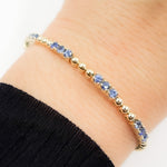 Load image into Gallery viewer, BNZ68568. 14K Solid Yellow Gold Gemstone Bangle