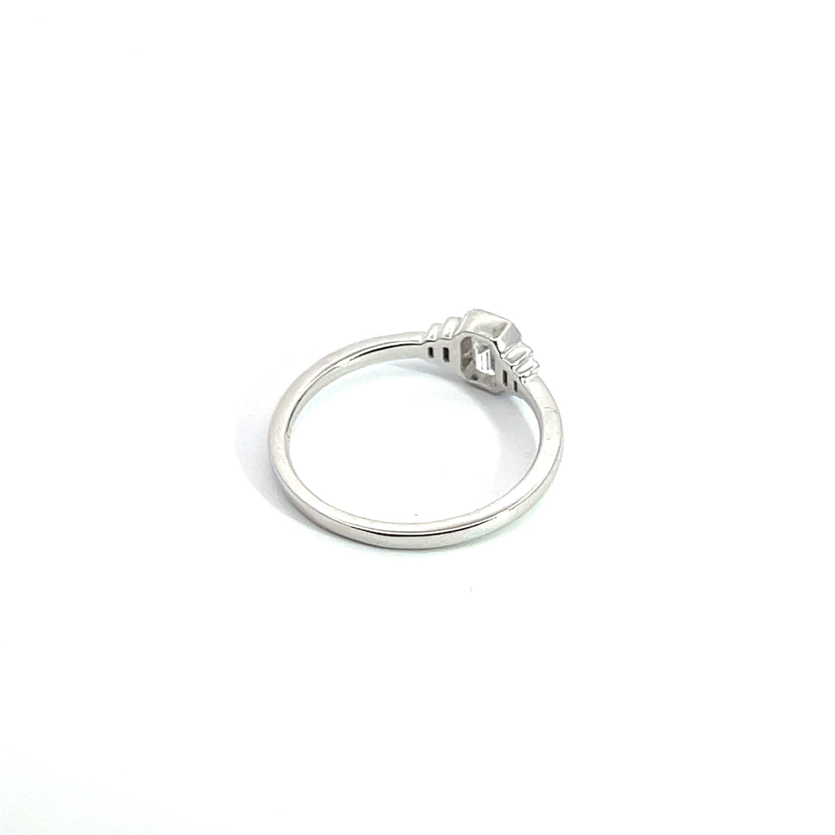 14k Solid Gold Rectangle Ring.