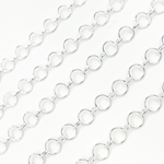 Load image into Gallery viewer, V279SS. Sterling Silver Smooth Round &amp; Oval Link Chain
