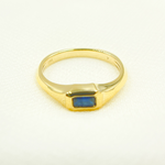 Load image into Gallery viewer, 14K Solid Gold Blue Sapphire Ring. REF11478BS
