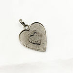 Load image into Gallery viewer, DP543. Diamond Sterling Silver Heart Pendant
