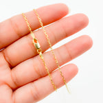 Load image into Gallery viewer, 040FFCLT518K. 18K Solid Yellow Gold Cable Link Chain