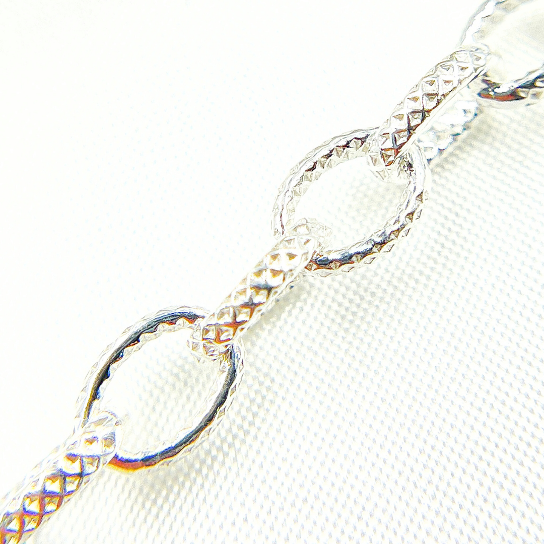 Sterling Silver Oval Link Chain.