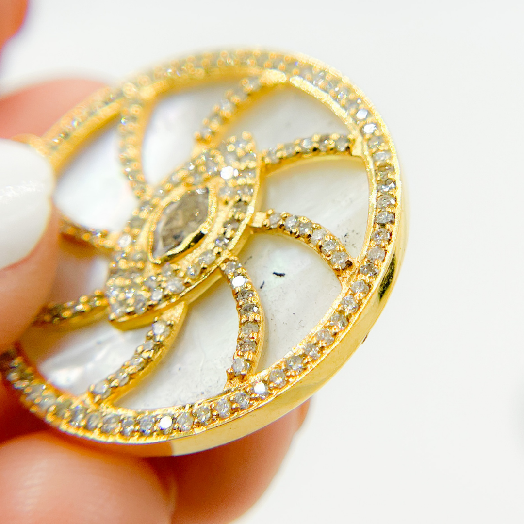 CGDP55. 14K Gold Evil Eye Pendant