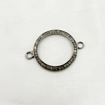 Load image into Gallery viewer, DC884. Diamond &amp; Sterling Silver Round Connector
