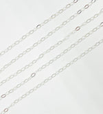 Load image into Gallery viewer, 925 Sterling Silver Flat Cable Link Chain. 1091FSS
