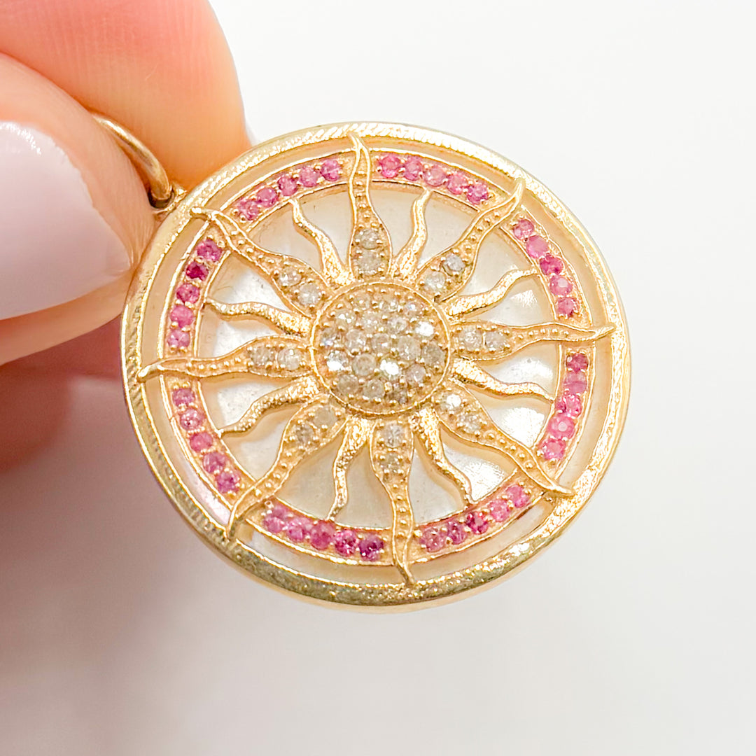 Buy Now Solid Gold Sun Pendants