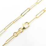 Load image into Gallery viewer, 172BB. 14K Solid Gold Flat Paperclip Chain
