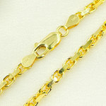 Load image into Gallery viewer, 120R04CLH4. 14K Solid Yellow Gold Diamond Cut Box Link Chain
