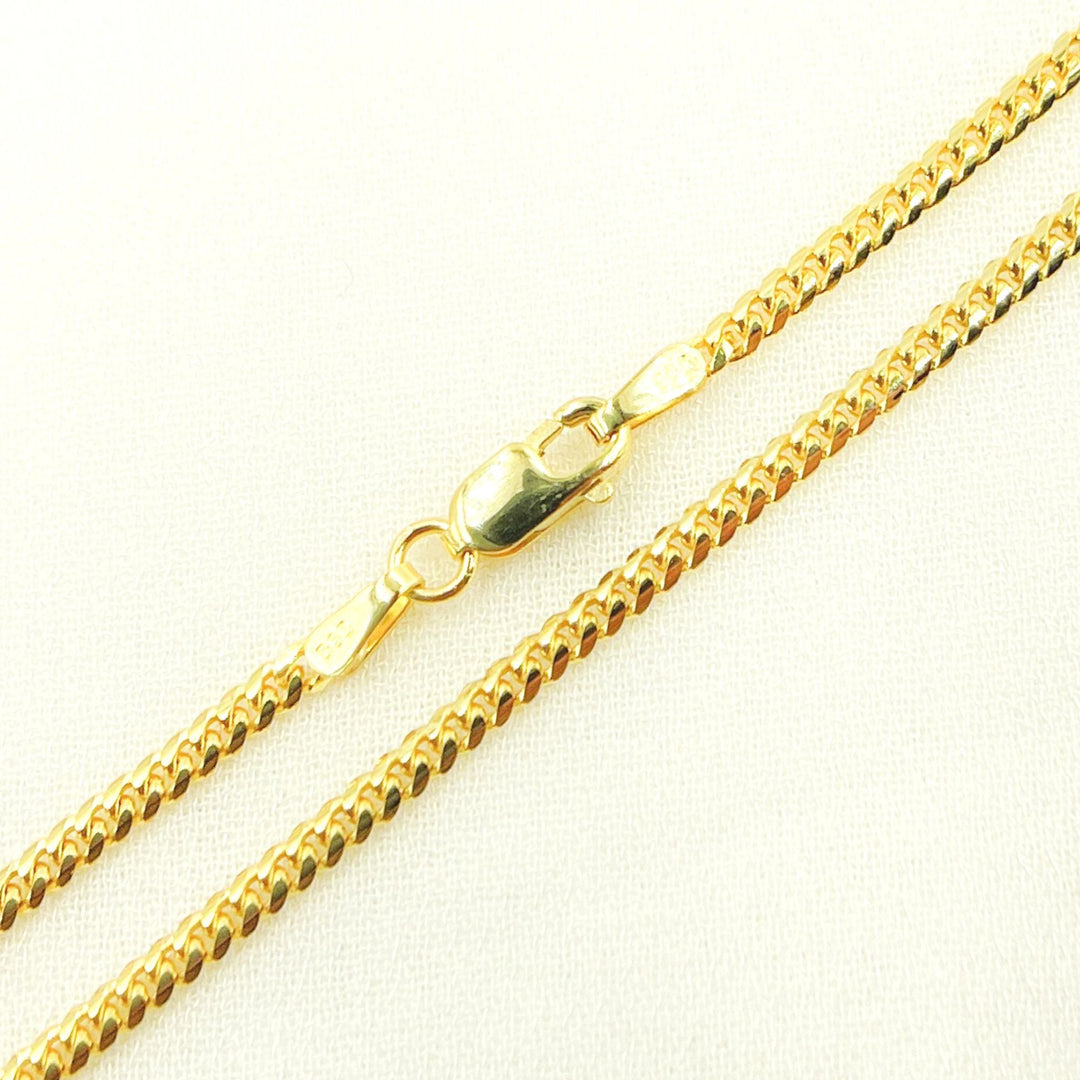 060R04GGA3. 14K Solid Yellow Gold Curb Link Chain