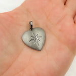 Load image into Gallery viewer, DP568. Diamond Sterling Silver Heart Pendant
