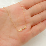 Load image into Gallery viewer, 14K Solid Gold Diamond Arrow Necklace. NFA71417
