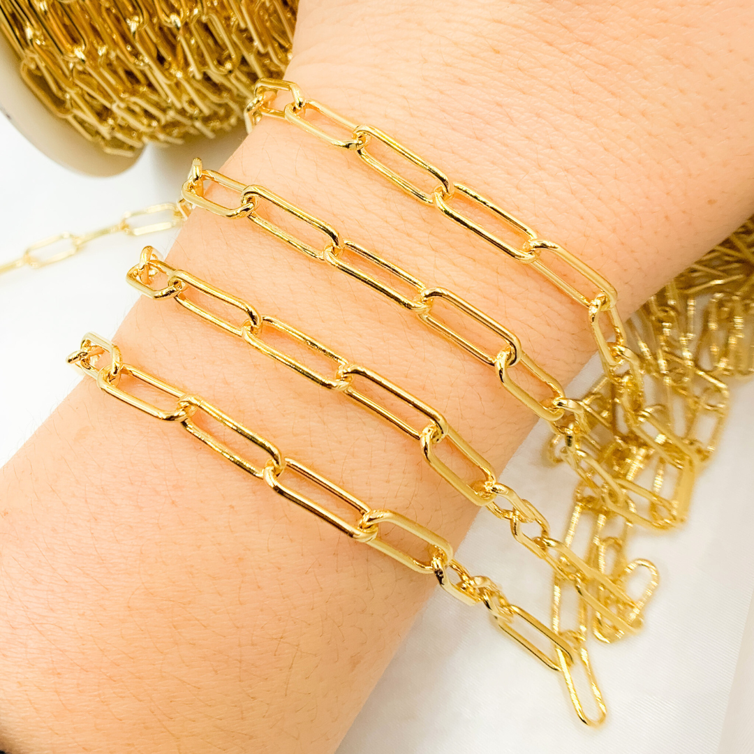 925 Sterling Silver Smooth Paperclip Chain