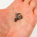 Load image into Gallery viewer, 502BR. 17MM Black Rhodium Sterling Silver Trigger Clasp