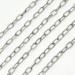 Load image into Gallery viewer, Oxidized 925 Steeling Silver Diamond Cut Cable Link Chains