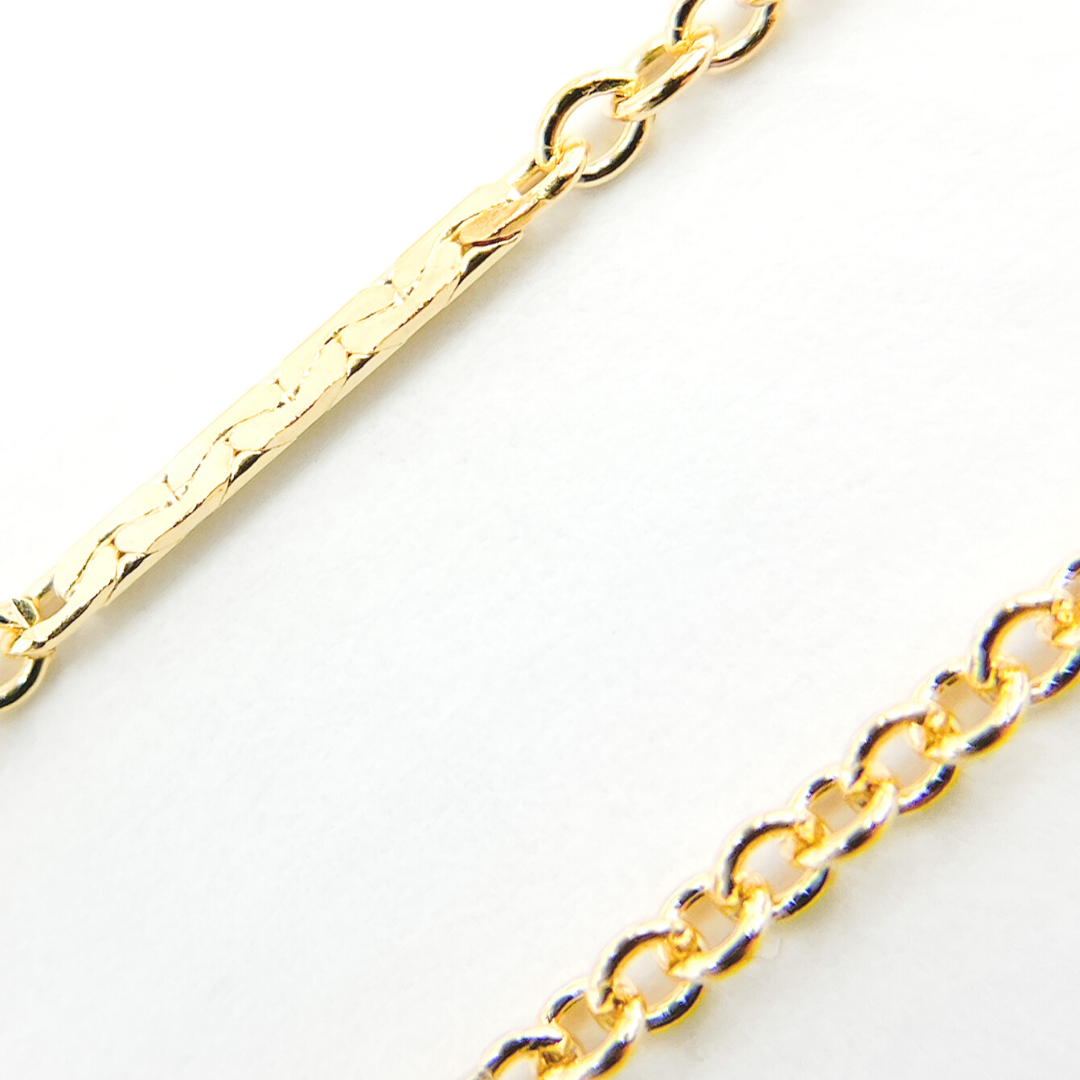 1399GF. 14K Gold Filled Cable Chain with Flat Link.