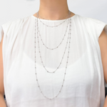 Load image into Gallery viewer, Silver Satellite Necklace