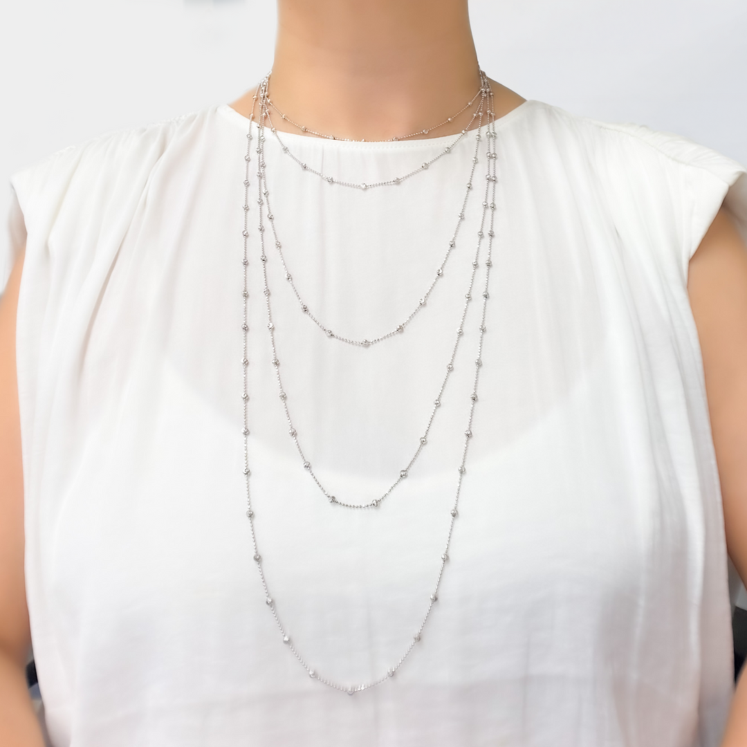 Silver Satellite Necklace