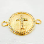 Load image into Gallery viewer, DC548. Diamond Sterling Silver Cross Connector
