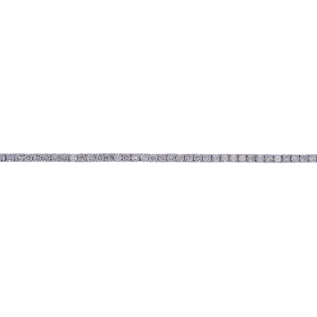 BTP65085. 14k Solid Gold Diamond Tennis Bracelet