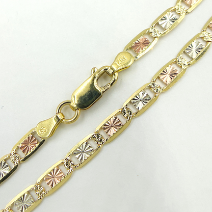Shop Now 14K Solid Gold Tri-Color Marina Bracelet