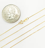 Load image into Gallery viewer, 020R01T5. 14K Solid Gold Cable Chain
