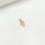 Load image into Gallery viewer, 14K Solid Gold Diamond Heart Shape Charm. PN417338
