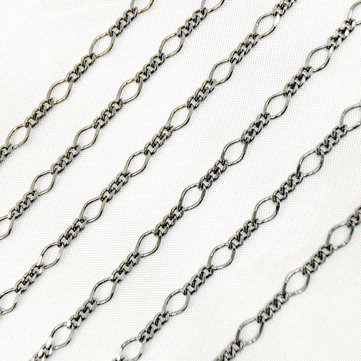 Sterling Silver Long and Short Link Chain