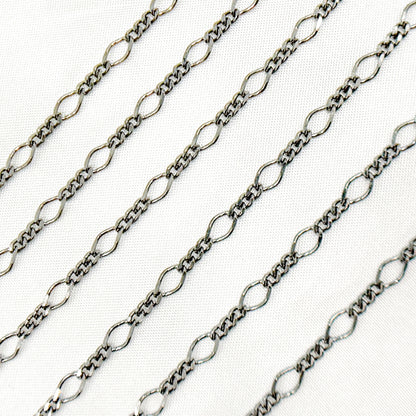 Sterling Silver Long and Short Link Chain