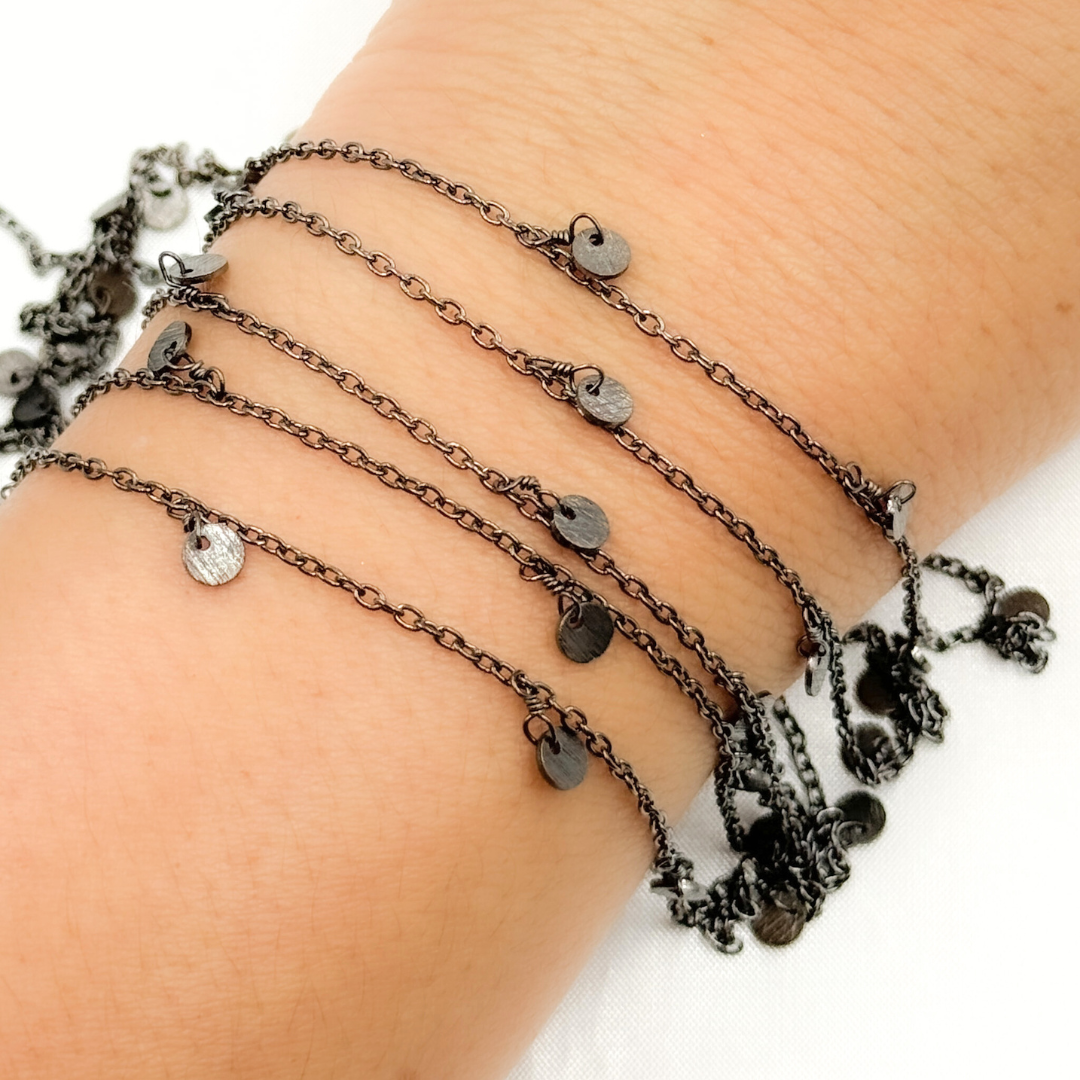 Disc Shape 4mm Dangle Wire Chain. 311D