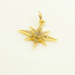 Load image into Gallery viewer, GDP208. 14K Solid Gold Diamond Star Charm
