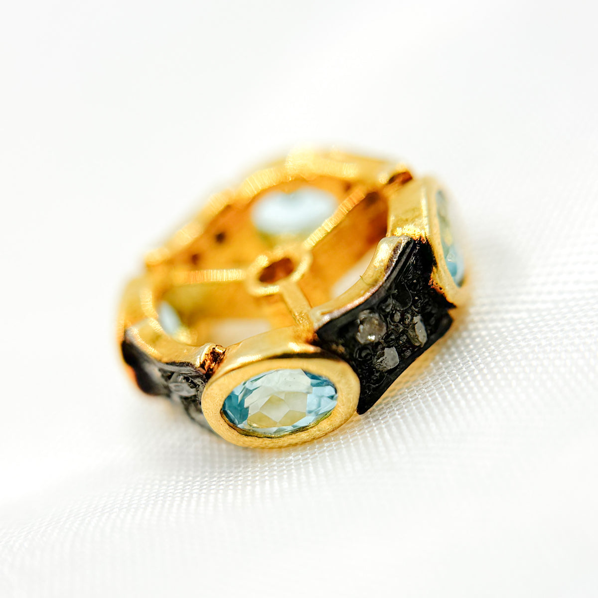 Buy Silver Spacer Bead with Gemstone