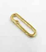 Load image into Gallery viewer, 925 Sterling Silver Gold Plated Clasp 20x6 mm. 1361GP
