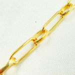 Load image into Gallery viewer, Gold Plated 925 Sterling Silver Paperclip Chain. V165GP
