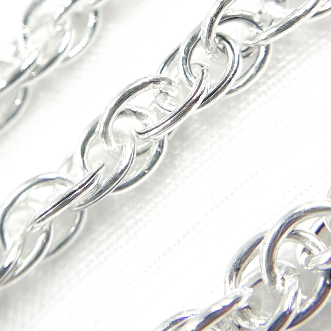 Y104SS. 925 Sterling Silver Hollow Rope Chain