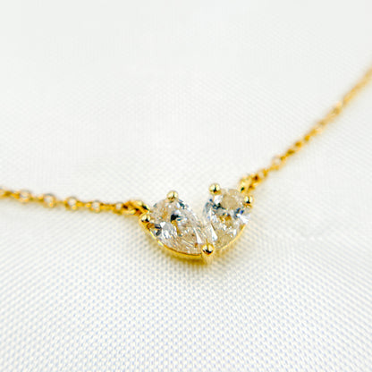 NFF71462. 14K Solid Gold Diamond Necklace