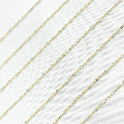 14K Solid Gold Satellite Chain