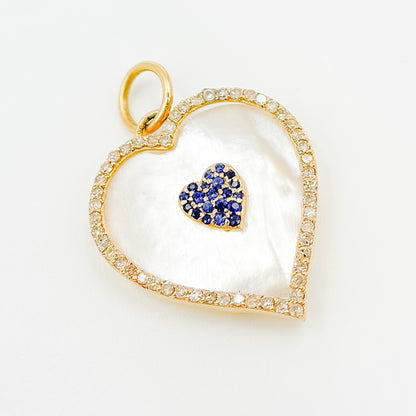 KG231. 14K Solid Gold Heart Pendant