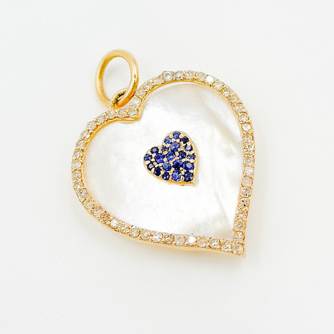 KG231. 14K Solid Gold Heart Pendant