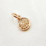 Load image into Gallery viewer, DC291. Diamond Sterling Silver Round Charm
