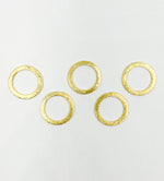 Load image into Gallery viewer, BS2-GP. Sterling Silver Gold Plated Circle Connector 15mm
