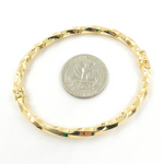 Load image into Gallery viewer, 14K Gold Twisted Bangle. Bangle6

