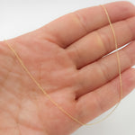 Load image into Gallery viewer, 020R01LGJ080. 14K Solid Gold Cable 16 Inch Chain with Extender