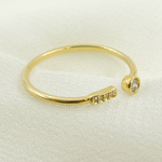 Load image into Gallery viewer, 14K Solid Gold Diamond Ring. RFA17010
