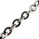 Load image into Gallery viewer, V66BR. Black Rhodium Sterling Silver Cable Chain
