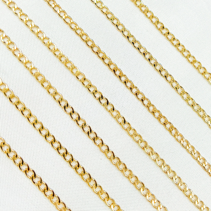 2214CHRGF. 14k Gold Filled Curb Chain