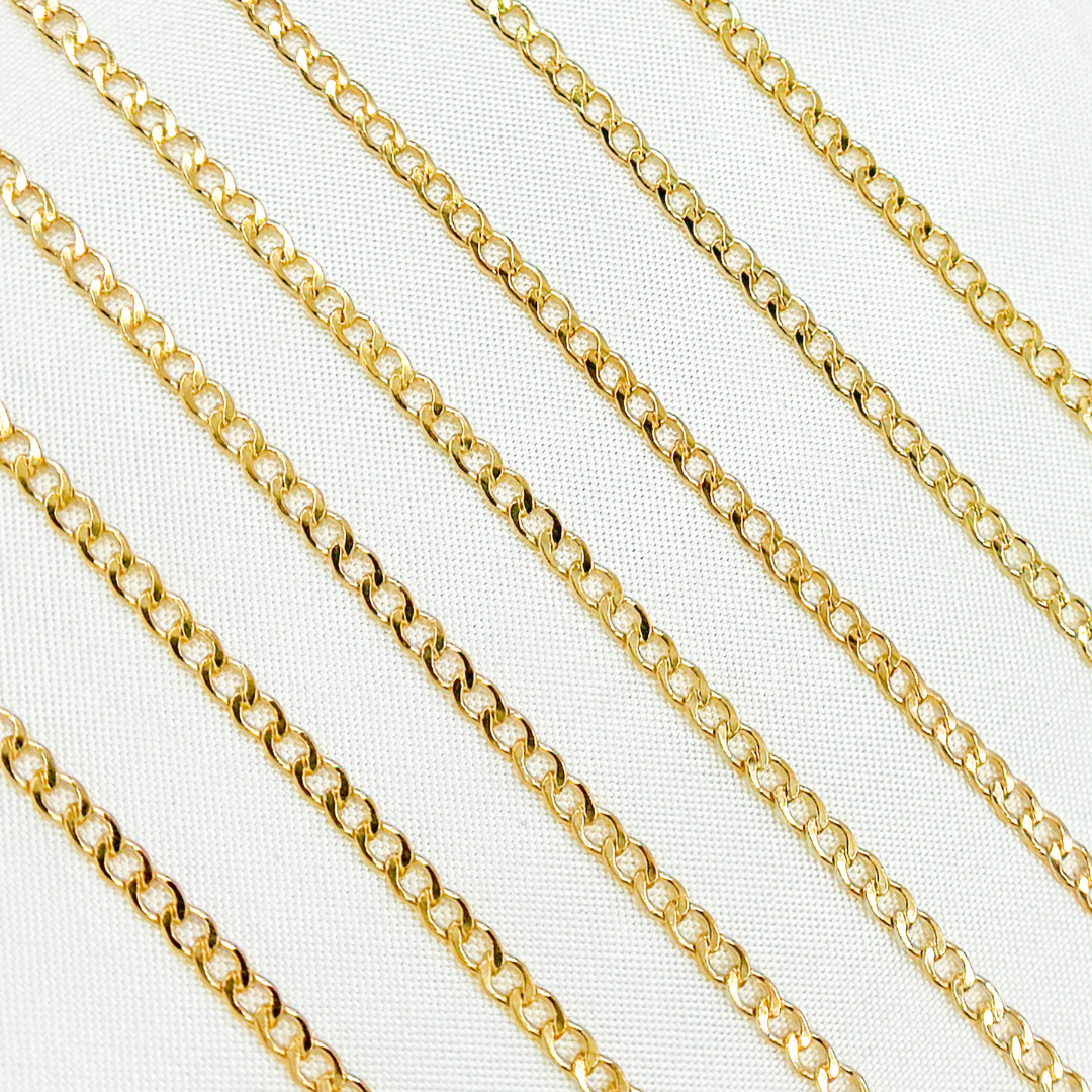 2214CHRGF. 14k Gold Filled Curb Chain