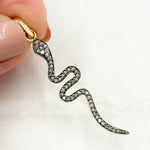 Load image into Gallery viewer, DP469. Diamond Sterling Silver Snake Pendant
